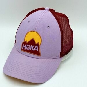 Hoka One One Trail Trucker Hat Purple Colorblock